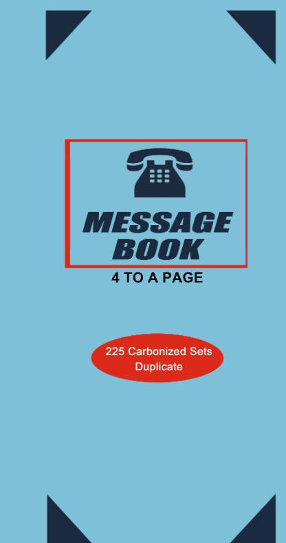 Phone Message Book — 150 Set Carbonized